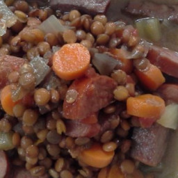 Slow Cooker Lentils and Sausage Recipe
