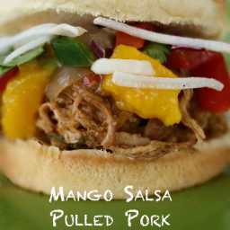 Slow Cooker Mango Salsa Pulled Pork