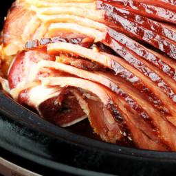 Slow Cooker Maple Glazed Ham Recipe