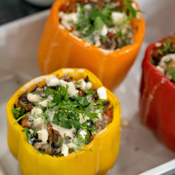 Slow-Cooker Mediterranean Stuffed Peppers with Tahini Drizzle Recipe