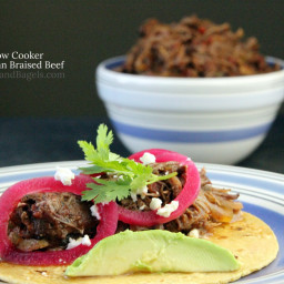 SLOW COOKER MEXICAN BRAISED BEEF (CARNE DESHEBRADA)