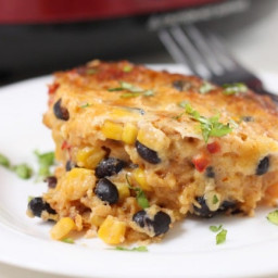 Slow cooker Mexican casserole – Easy Cheesy Vegetarian