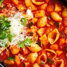 Slow cooker minestrone soup recipe