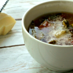 Slow Cooker Minestrone with Brocolli Rabe