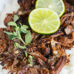 Slow Cooker Mojo Beef and Rice