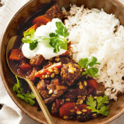 Slow-cooker Moroccan beef and barley stew