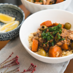 Slow Cooker Moroccan Chicken and Olive Tagine