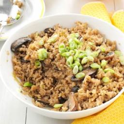 Slow Cooker Mushroom Rice Pilaf Recipe