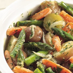 Slow-Cooker New Potatoes and Spring Vegetables
