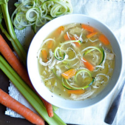 Slow Cooker or Instant Pot Chicken Zoodle Soup