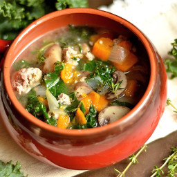 Slow Cooker (or Instant Pot) Sausage, Kale, and Sweet Potato Soup
