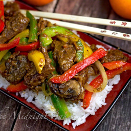 Slow Cooker Orange Beef and Fire Peppers