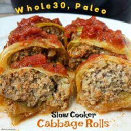 Slow Cooker Paleo Cabbage Rolls (Low-Carb, Whole30)