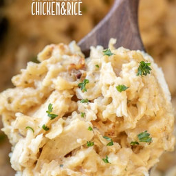 Slow Cooker Parmesan Chicken & Rice