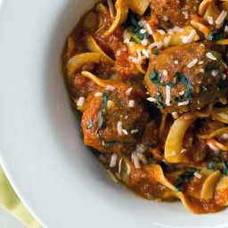 Slow-Cooker Parmesan Meatballs and Noodles