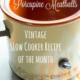 Slow Cooker Porcupine Meatballs in a Tangy Sauce