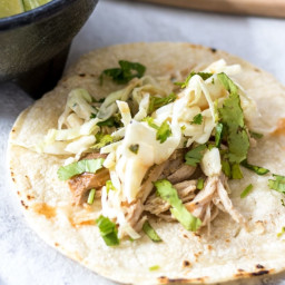 Slow Cooker Pork Carnitas with Mexican Slaw