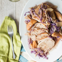 Slow Cooker Pork Roast with Apples and Onions