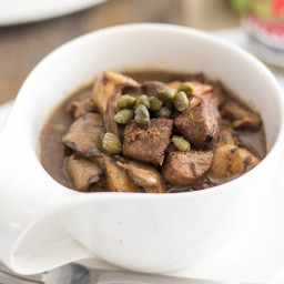 Slow Cooker Pork Stew with Oyster Mushrooms