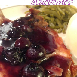 Slow Cooker Pork with Balsamic Blueberries