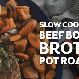 Slow Cooker Pot Roast with Beef Bone Broth