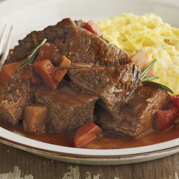 Slow-Cooker Pot Roast with Root Vegetables and Red Wine