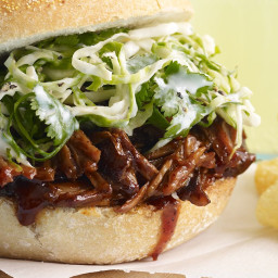 Slow Cooker Pulled-Pork Sandwiches with Cabbage Slaw