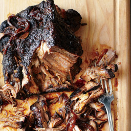 Slow Cooker Pulled Pork with Bourbon-Peach Barbecue Sauce