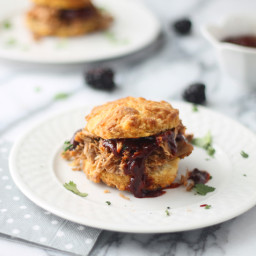 Slow-Cooker Pulled Pork with Homemade Blackberry Barbecue Sauce