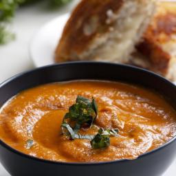 Slow-Cooker Roasted Tomato Basil Soup Recipe by Tasty