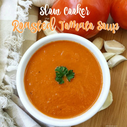 Slow Cooker Roasted Tomato Soup