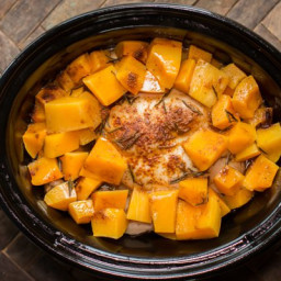 Slow Cooker Rosemary Chicken and Butternut Squash
