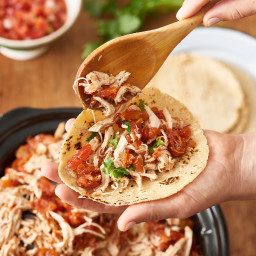 Slow Cooker Salsa Pulled Chicken
