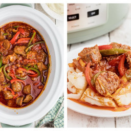 Slow Cooker Sausage and Peppers