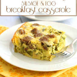 Slow Cooker Sausage & Egg Breakfast Casserole