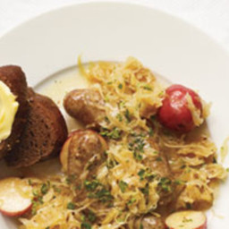 Slow-Cooker Sausages With Sauerkraut and Potatoes
