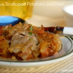 Slow Cooker Scalloped Potatoes and Ham Recipe