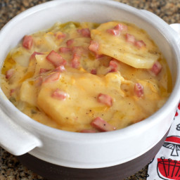 Slow-Cooker Scalloped Potatoes With Ham