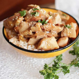 Slow Cooker Sesame Chicken For One