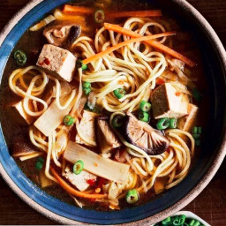Slow-Cooker Shiitake-Noodle Hot and amp; Sour Soup