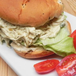 Slow Cooker Shredded Jalapeno Chicken Sandwiches Recipe