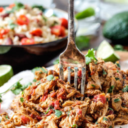 Slow Cooker Shredded Mexican Chicken