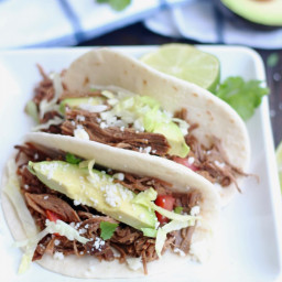 Slow Cooker Simple Shredded Beef Tacos