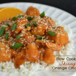 Slow Cooker Skinny Orange Chicken (So Easy)