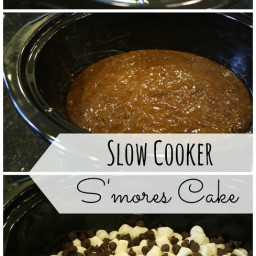 Slow Cooker S’mores Cake