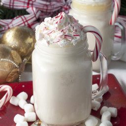 Slow Cooker Snow Flake White Hot Chocolate