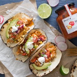 Slow Cooker Sofrito Pulled Chicken Tacos