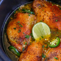 Slow Cooker Spicy Honey Lime Chicken
