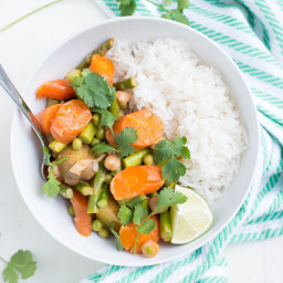 Slow Cooker Spring Veggie Coconut Curry