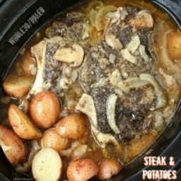 Slow Cooker Steak and Potatoes (Whole30, Paleo)